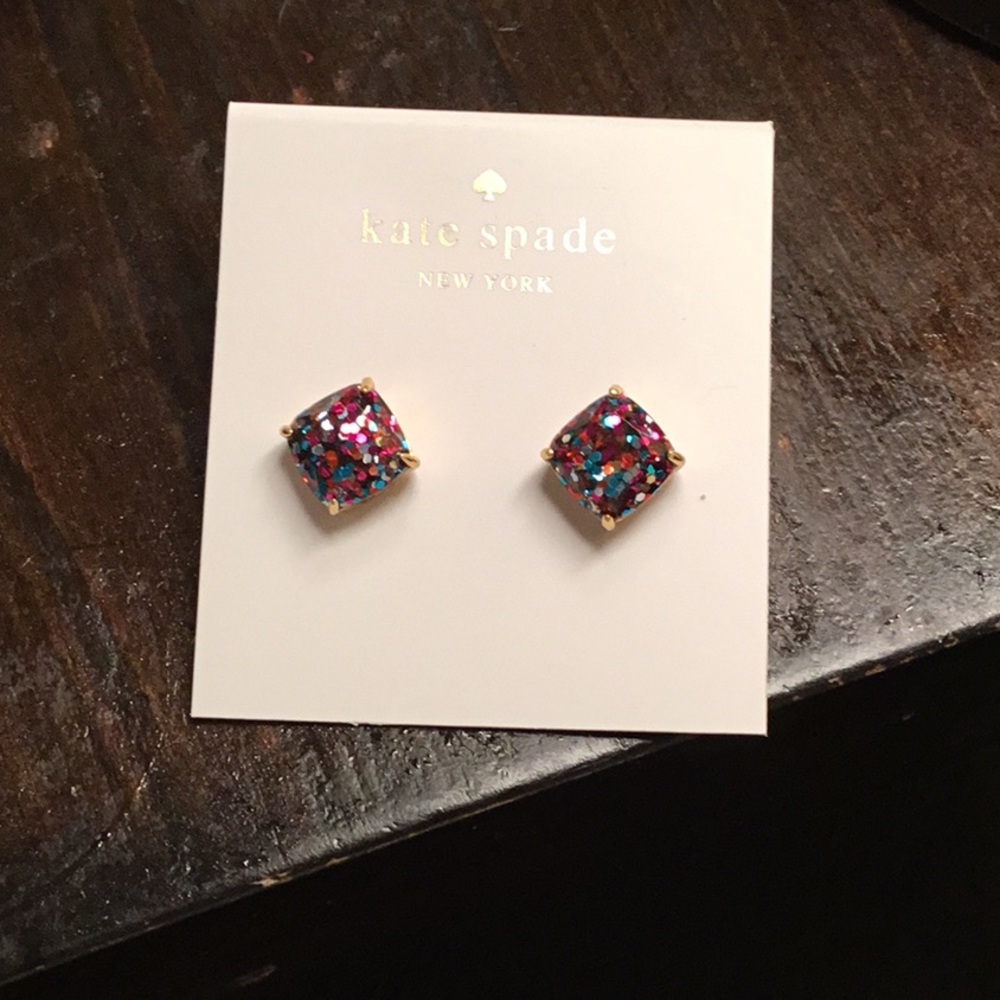 NWT Kate Spade Mini Multi Glitter Earrings